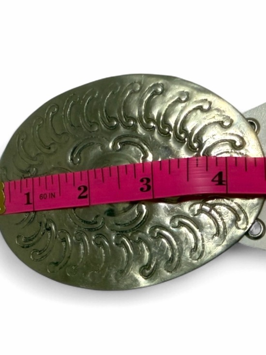 Vintage Moroccan-Statement Belt Silver Tone Medallion Disc-Boho-Festival- S/M - Picture 9 of 11